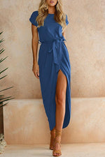 Load image into Gallery viewer, High Split Casual Maxi Dress
