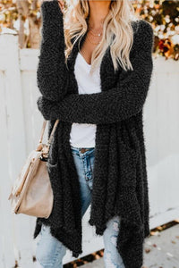 Medium Long Irregular Loose Sweater Coat