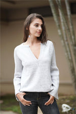 Load image into Gallery viewer, Commuter V-Neck Loose Knitted Shirt
