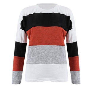 Color Block Leisure Sweater