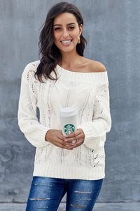 Thick Off Shoulder Sweater