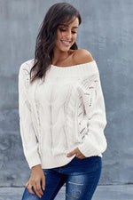 Load image into Gallery viewer, Thick Off Shoulder Sweater
