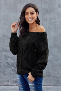 Thick Off Shoulder Sweater