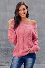 Load image into Gallery viewer, Thick Off Shoulder Sweater
