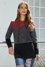 Load image into Gallery viewer, Patchwork Knit Hoodie
