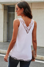 Load image into Gallery viewer, Lace Sleeveless Straight Top
