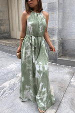 Load image into Gallery viewer, Tie Dye Bleted Sleeveless Maxi Dress
