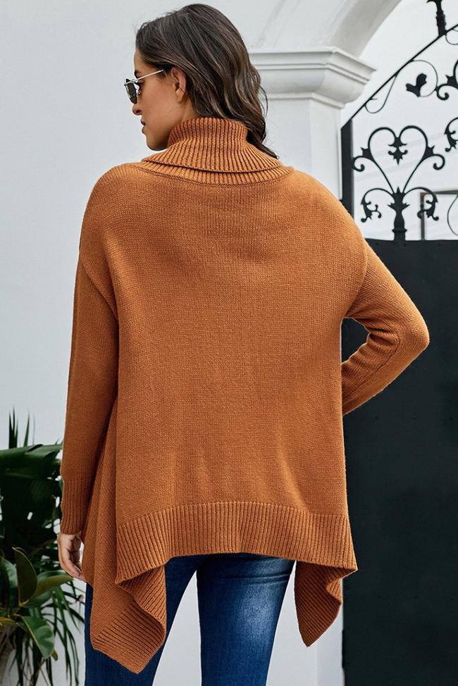 Highneck Asymmetric Sweater