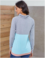 Load image into Gallery viewer, Patchwork Drawstrings Sweater
