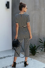Load image into Gallery viewer, Nice Day Striped Jumpsuit
