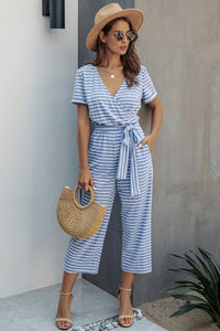 Nice Day Striped Jumpsuit