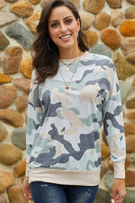 Load image into Gallery viewer, Printed Camouflage Sweater
