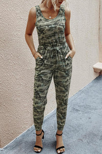 Camouflage Vest Jumpsuit