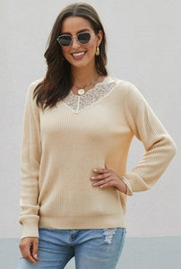 Lace Collar Sweater
