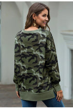 Load image into Gallery viewer, You Can&#39;t Look Back Camo Tunic
