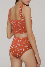 Load image into Gallery viewer, Retro Camisole Floral Bikini Set
