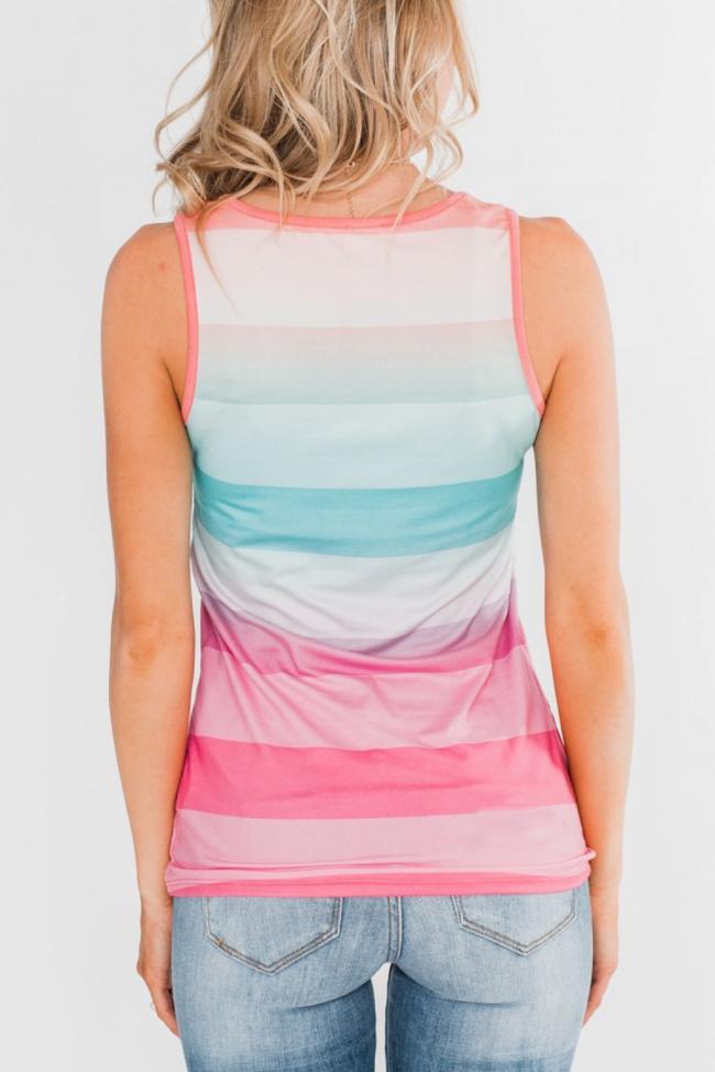 Colorful Summer Striped Vest