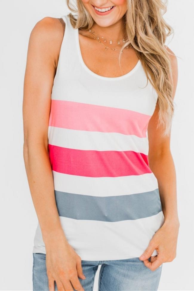 Colorful Summer Striped Vest
