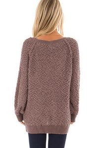 Rib Plain Sweater