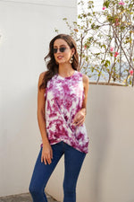 Load image into Gallery viewer, Sleeveless Tie Dye Cross T-Shirt
