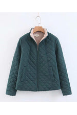 Load image into Gallery viewer, Velvet Stand Collar Parkas Jacket
