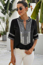 Load image into Gallery viewer, Vintage Patchwork Embroidered Lace Shirt
