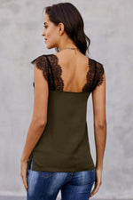 Load image into Gallery viewer, Wide Lace Halter Top
