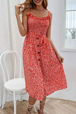 Load image into Gallery viewer, Little Flower Printed Midi Cami Dress

