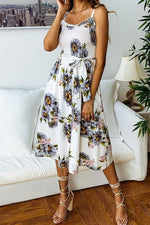 Load image into Gallery viewer, Little Flower Printed Midi Cami Dress
