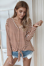 Load image into Gallery viewer, Classic Thin Striped Cardigan
