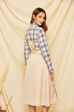 Load image into Gallery viewer, Elegant Plaid Single Breasted Maxi Coat
