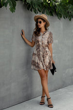 Load image into Gallery viewer, Feel All Money Leopard Dress
