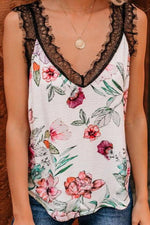 Load image into Gallery viewer, Floral Lace Stitched Sleevless Vest

