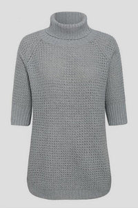 Half Sleeve Turtleneck Sweater