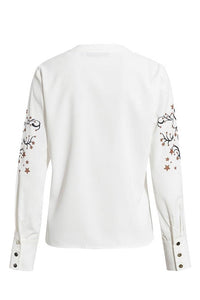 Chic O-Neck Floral Print Blouse Shirt