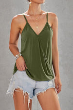 Load image into Gallery viewer, Solid Color Sling V-Neck Sleeveless Vest
