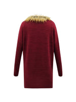Load image into Gallery viewer, Elegant Faux Collar Knit Coat
