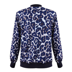 Streetwear Leopard Zip Jackets