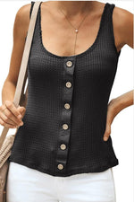 Load image into Gallery viewer, Single-Row Buckled Pure-Color Suspender Vest
