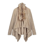 Load image into Gallery viewer, Fluffy Lapel Faux Fur Coat
