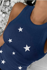 Load image into Gallery viewer, Stars Printed Tight Vest
