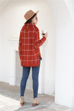 Load image into Gallery viewer, Chic Turtleneck Loose Plaid Sweater
