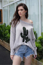 Load image into Gallery viewer, Round Neck Drop Shoulder Sweater
