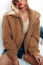 Load image into Gallery viewer, Teddy Bear Furry Faux Fur Jacket
