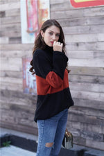 Load image into Gallery viewer, Wide Stripe High Collar Loose Pullover
