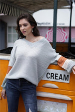 Load image into Gallery viewer, Simple Round Neck Loose Sweater
