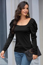 Load image into Gallery viewer, T-Shirt With Puff Collar And Sleeves
