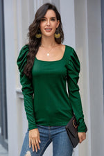 Load image into Gallery viewer, T-Shirt With Puff Collar And Sleeves
