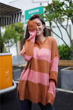 Load image into Gallery viewer, Simple Round Neck Long-Sleeve Sweater
