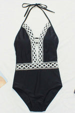Load image into Gallery viewer, Elegant Ladies Vintage Lace One-Piece Swimsuit
